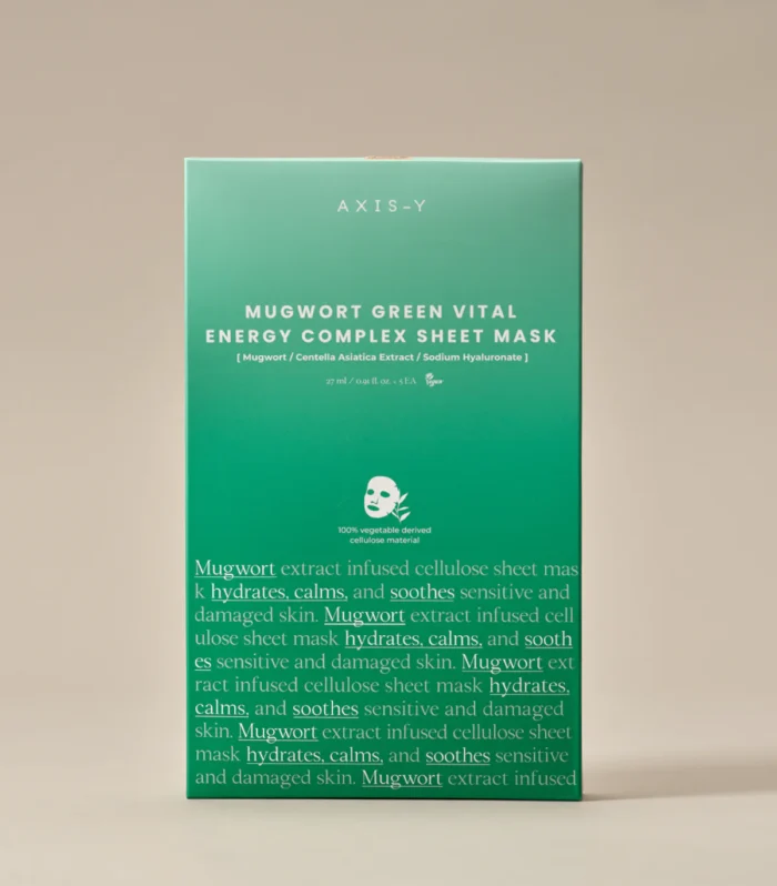 Mugwort Green Vital Energy Complex Sheet Mask