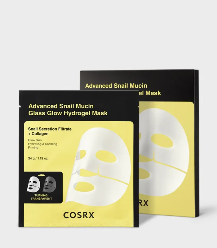 Advanced Snail Mucin Glass Glow Hydrogel Mask_3ea